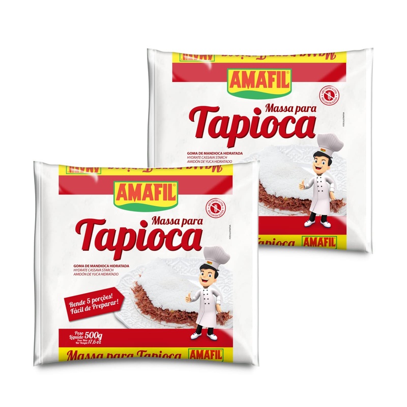 Tapioca Flour Hydrated Gluten Free 17.6 Oz ( Pack Of 2 ) Massa Para Tapioca – Amafil