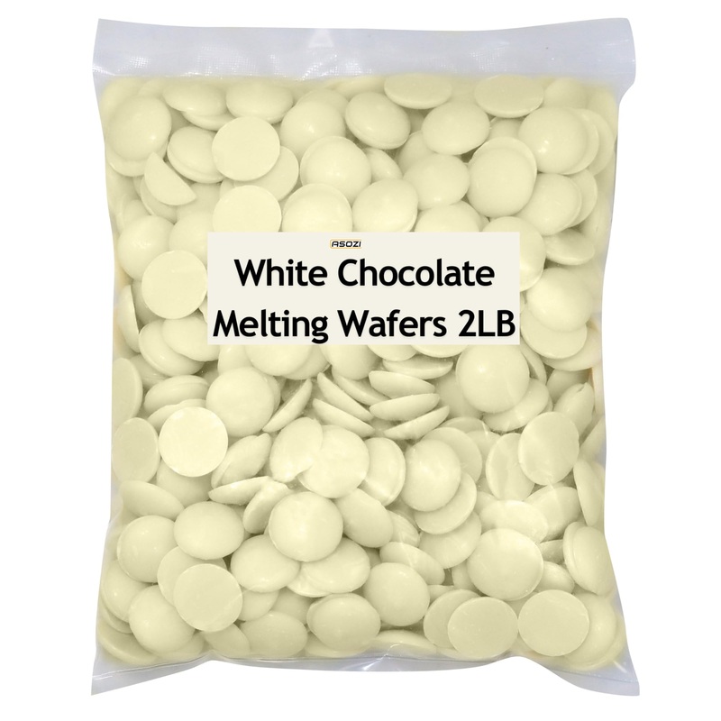 White Chocolate Coating Melting Wafers 2Lb- Creamy And Sweet Taste, Perfect For Molding, Dipping, Desserts, And Candy 32Oz (Whit