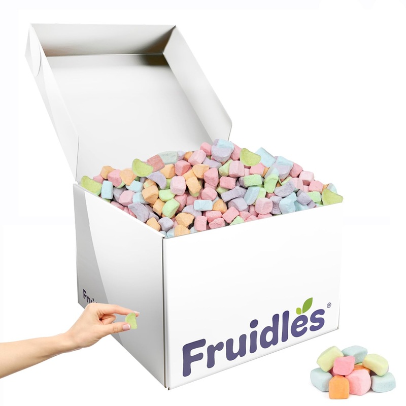 Fruidles Multicolor Mini Dehydrated Marshmallows In Resealable Bag – Mini Marshmallow Bits For Great Toppings (10 Pounds (Bulk))