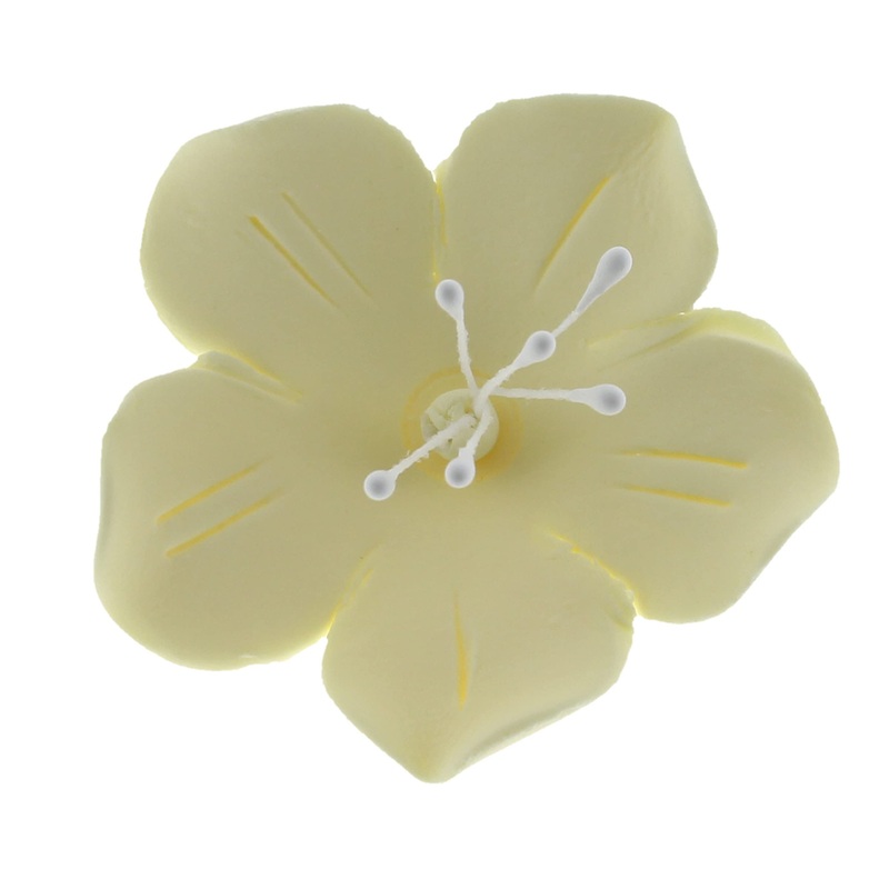 Global Sugar Art Fruit Blossom Sugar Cake Flowers, Yellow, 12 Count By Chef Alan Tetreault