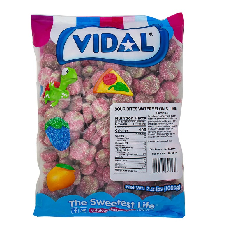 GUMMI SOUR BITES WATERMELON & LIME VIDAL