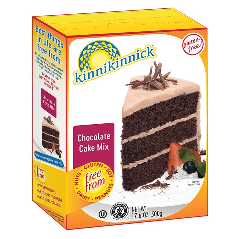 Kinnikinnick – Chocolate Cake Mix – Gluten Free, Allergy Friendly Cake Mix – 17.6 Oz. Box