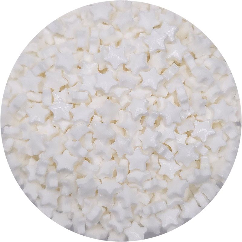 Ncs White Stars 7Mm Edible Candy Sprinkles, 8 Ounces – Great For Cupcakes, Cookies, Cakes, Cakes Pops, Donuts