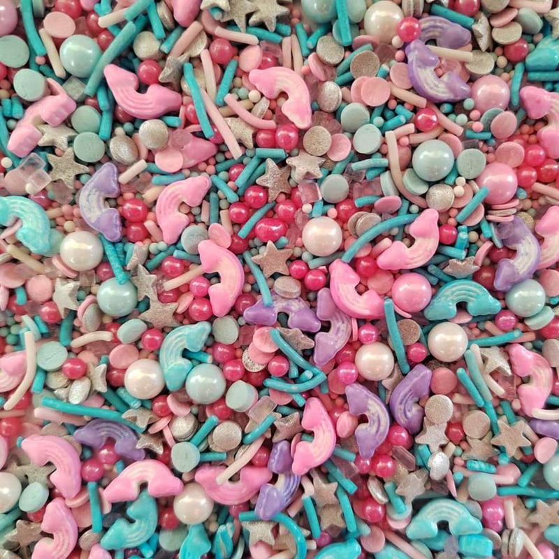 Rainbow Cloud Sprinkles – Cake Sprinkles – Edible Sprinkles For Baking – Cupcake And Cake Topper – Sprinkle Mix – Cake Decoratio