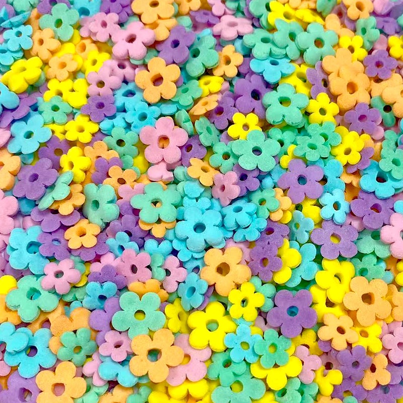 Sentovac Spring Flowers Sprinkles Edible For Cake Decorating Pastel Confetti Sprinkles Baking Cookie Cupcake Topper Ice Cream Do